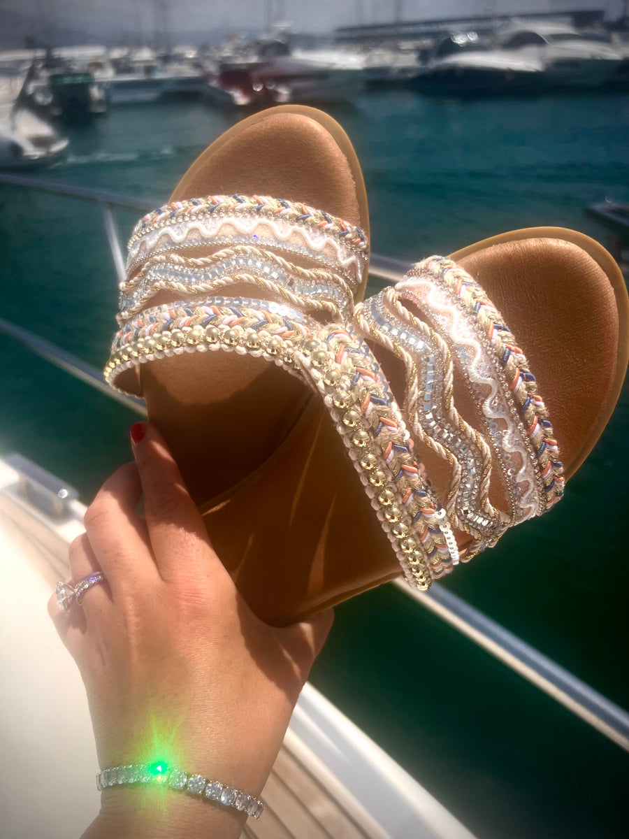 Crystal Embellished Sandals