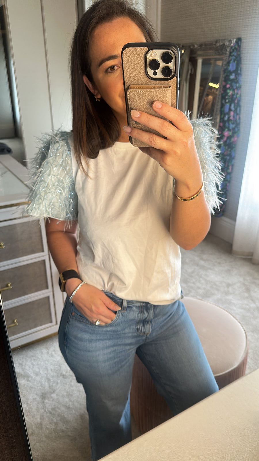Kia frill sleeve top