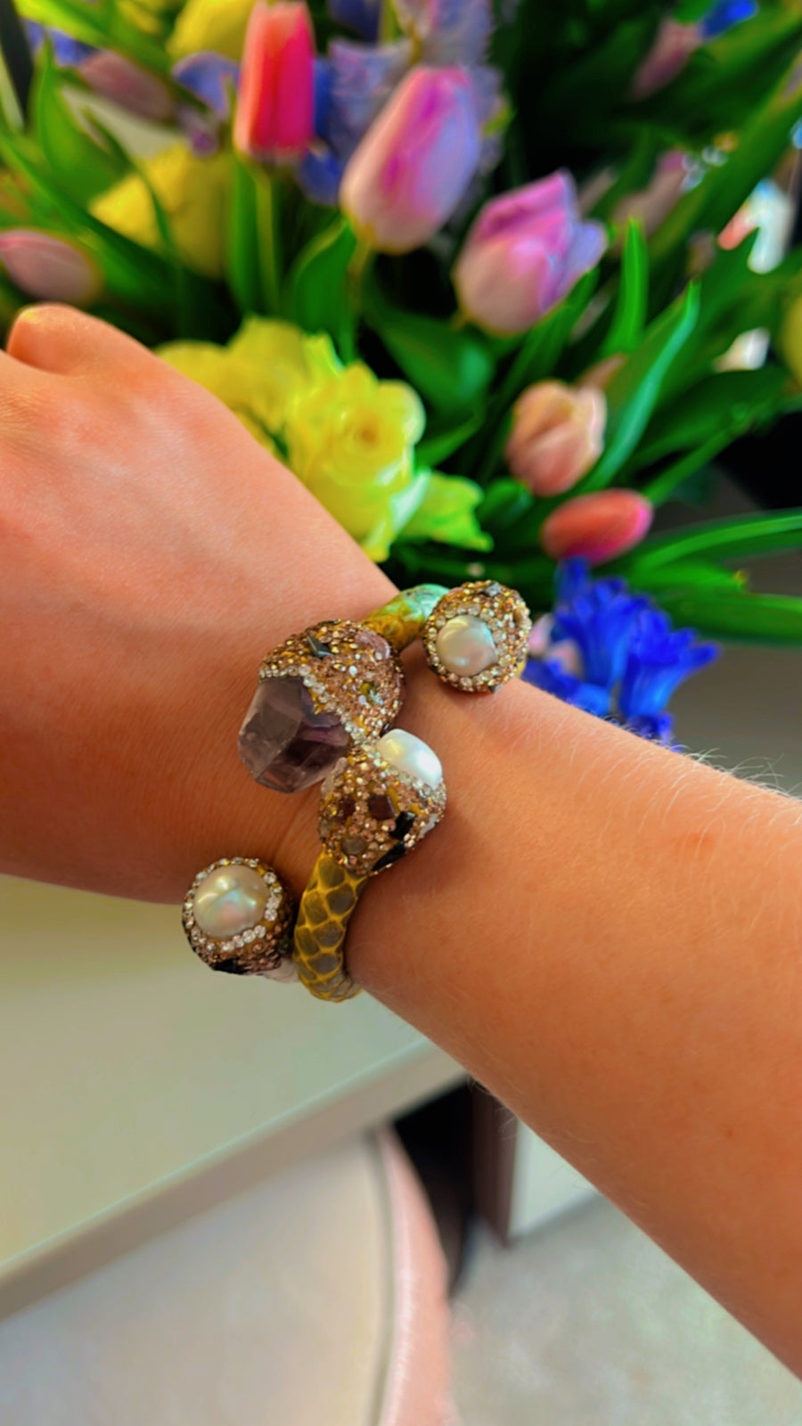 Thea crystal embellished bracelet