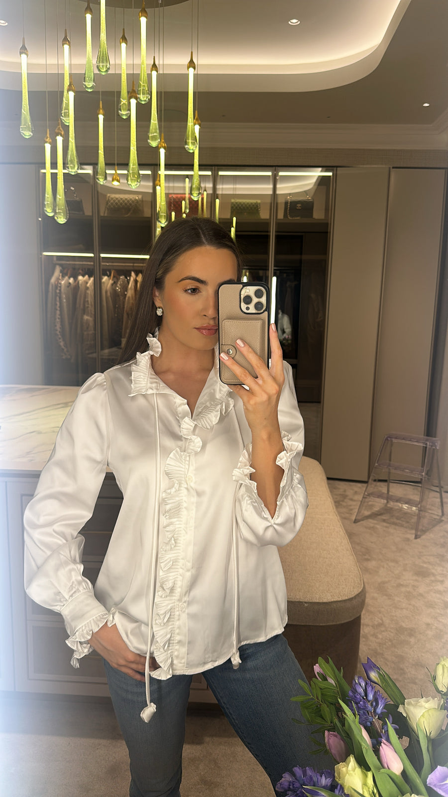 Luna Ruffle Tie Top