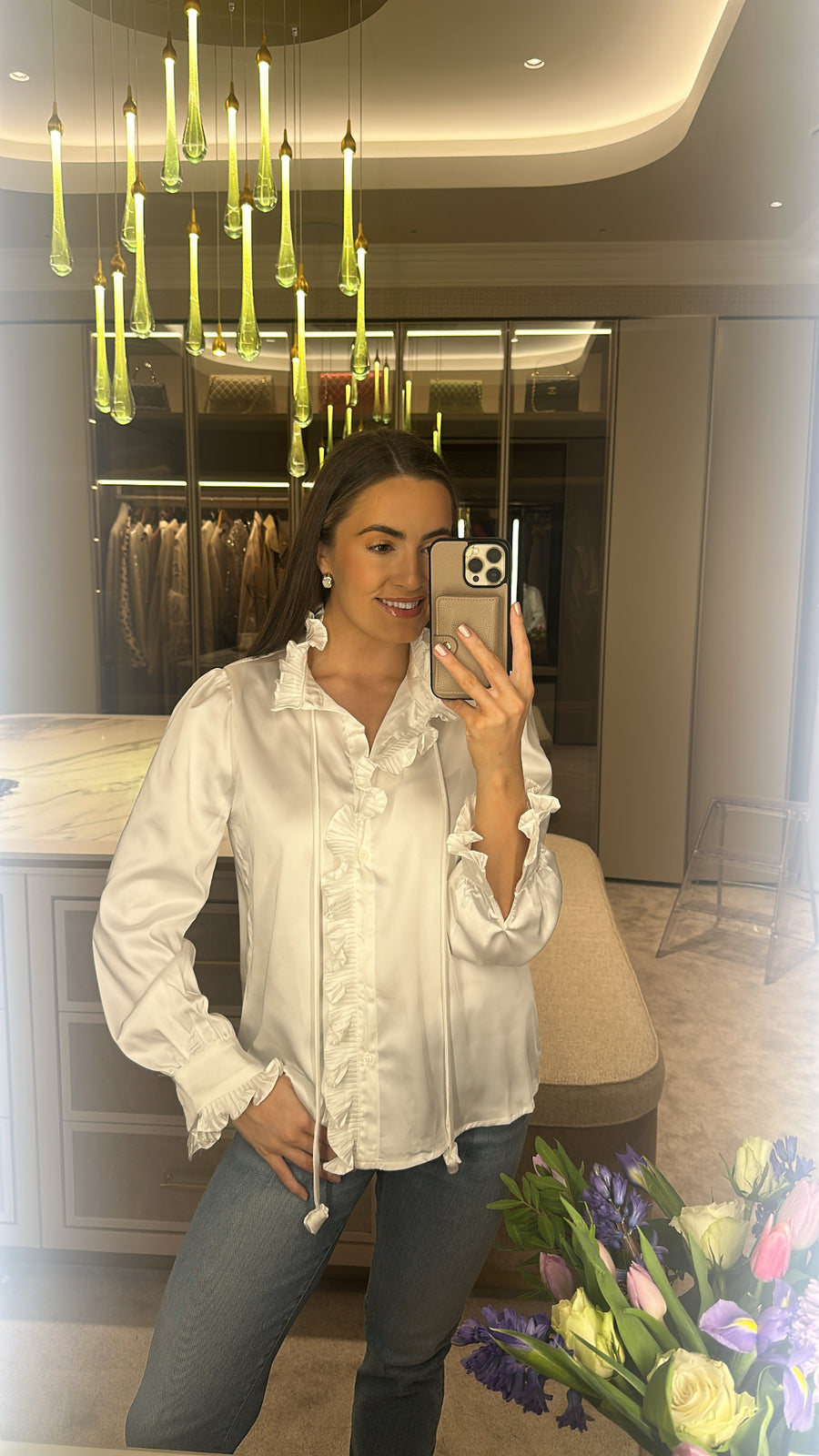 Luna Ruffle Tie Top