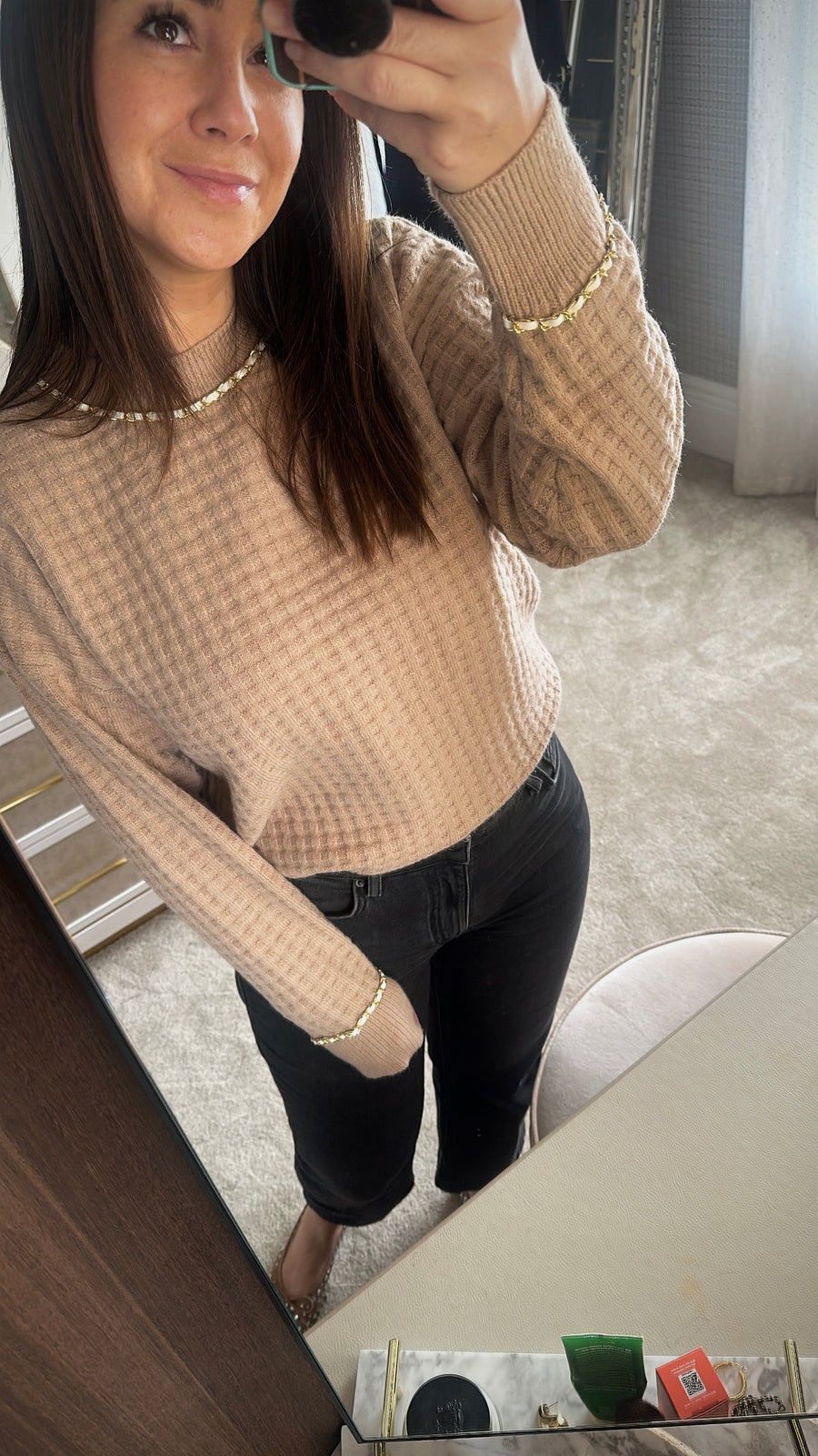 Chain detail sweater