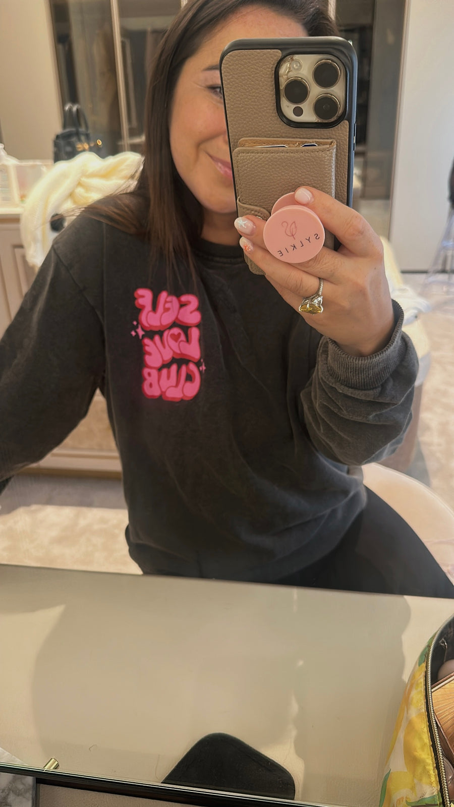 Self love club sweater