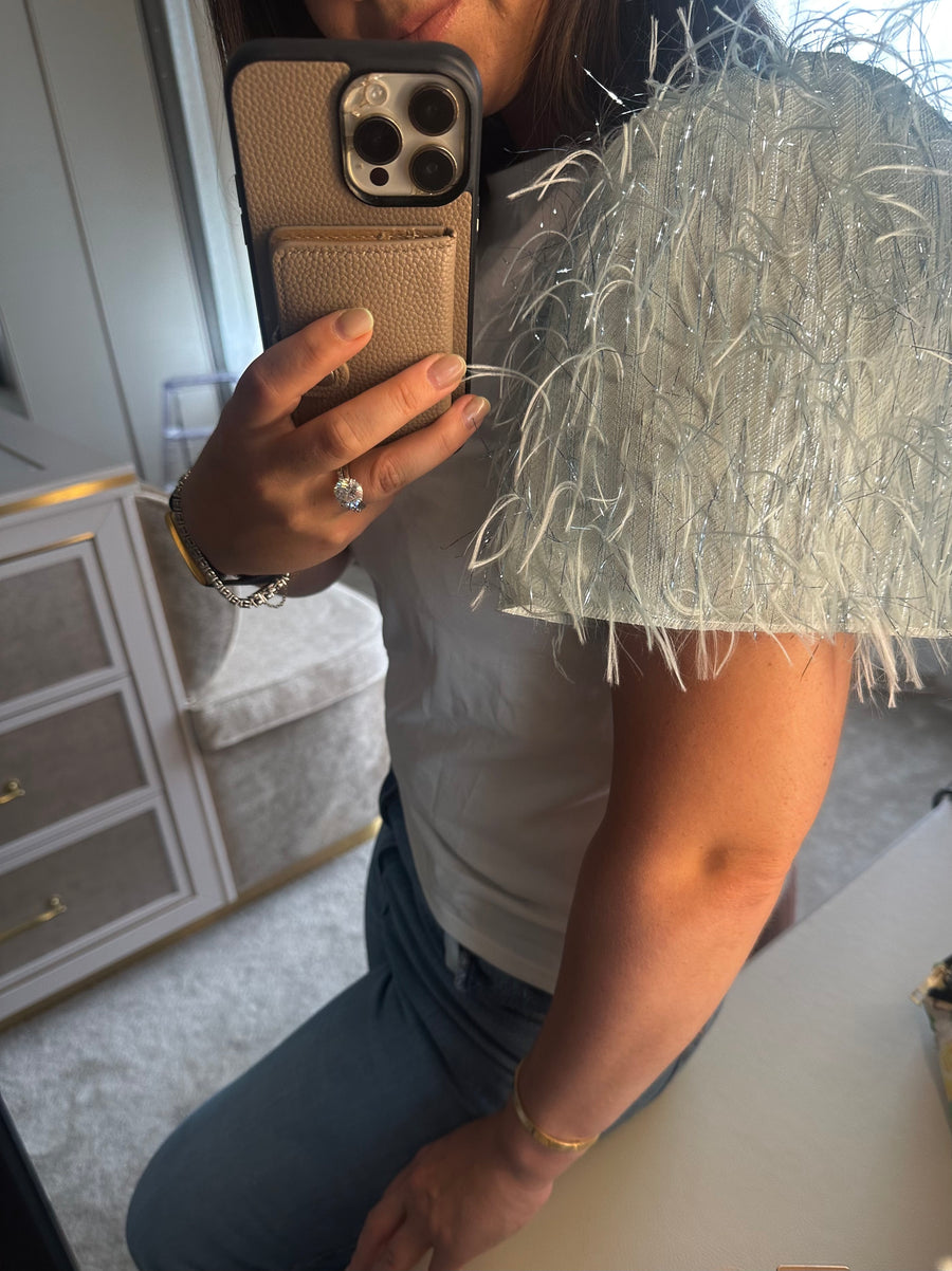 Kia frill sleeve top
