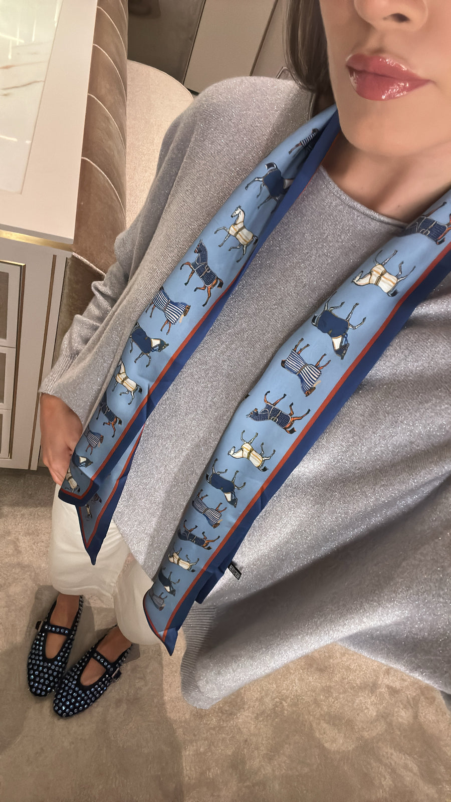 Azure Horse scarf