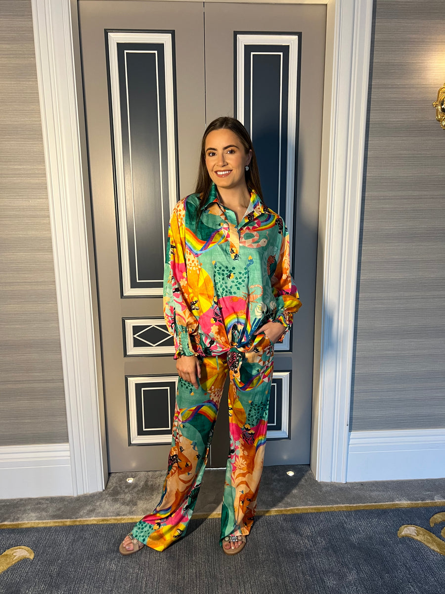 Capri top and trouser set