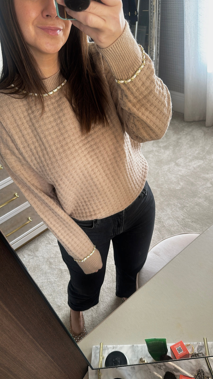 Chain detail sweater