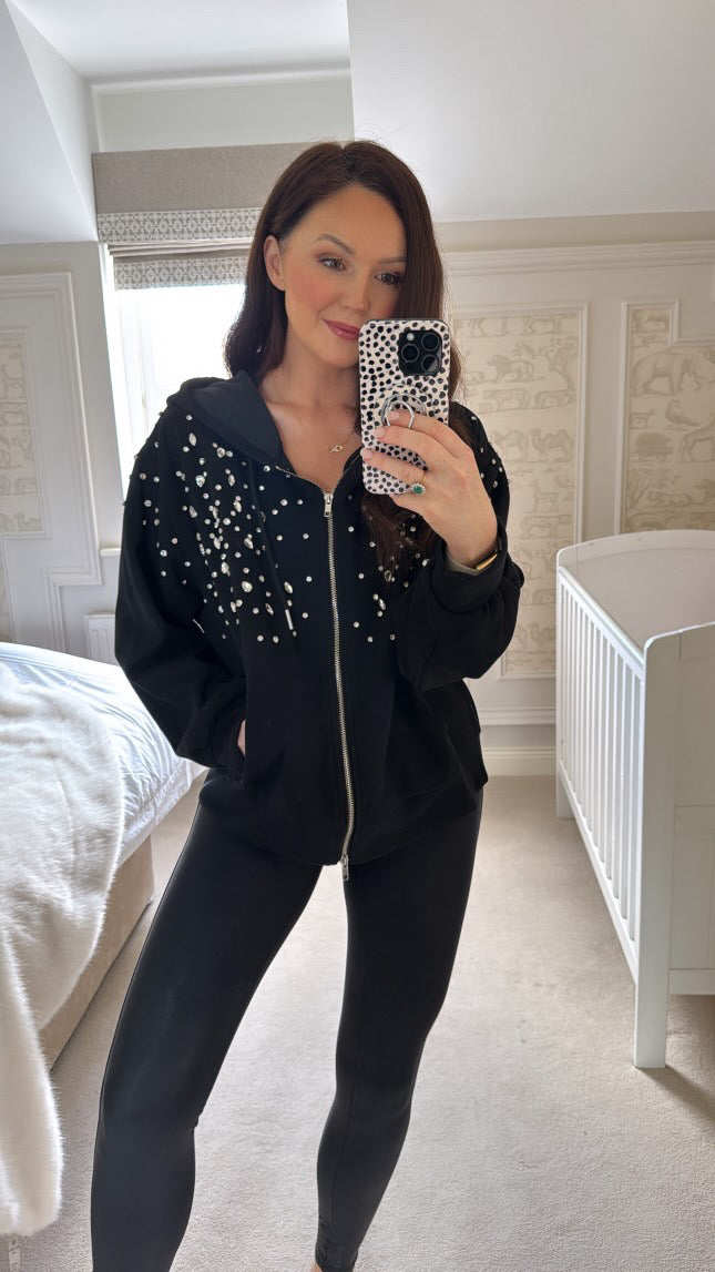 Lele embellished zip up