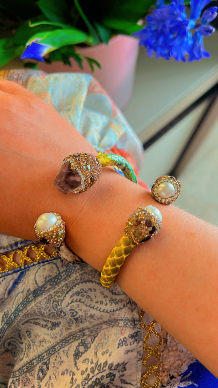 Thea crystal embellished bracelet