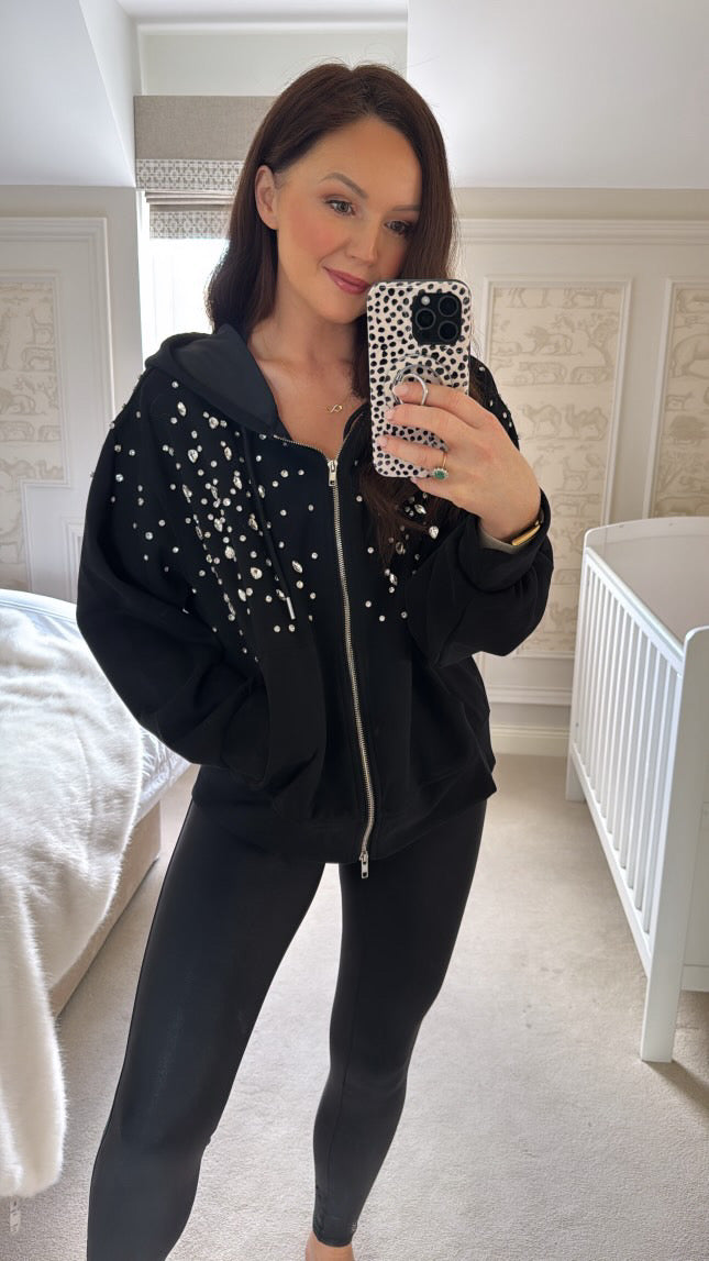 Lele embellished zip up