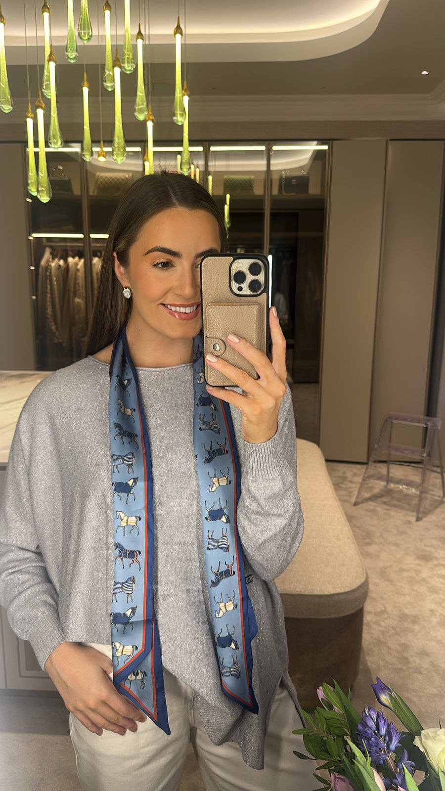 Azure Horse scarf