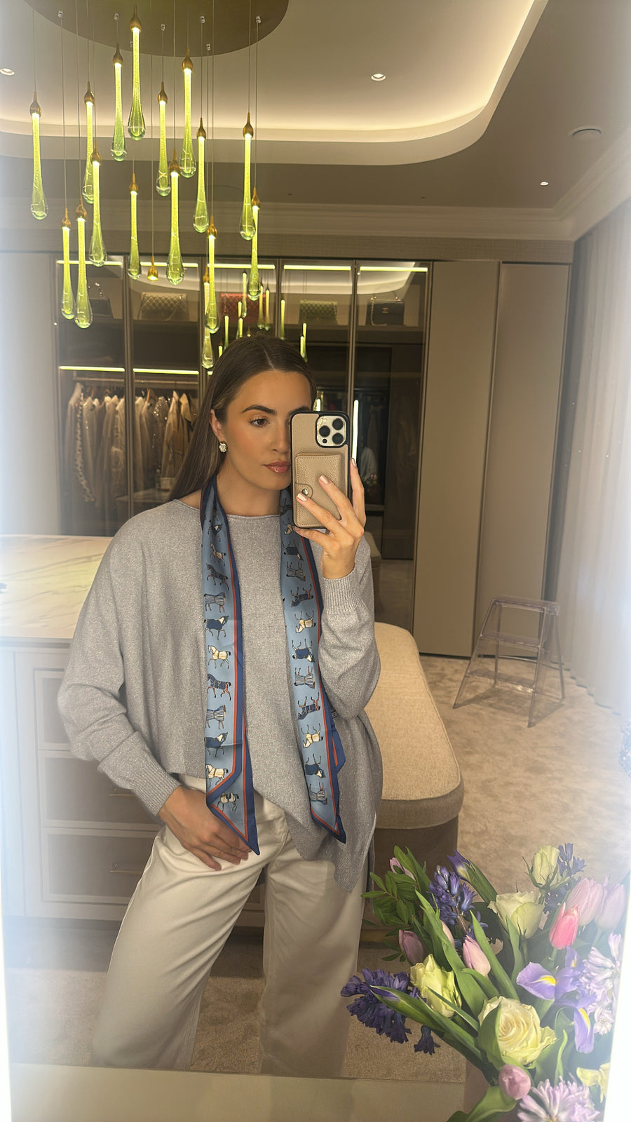 Azure Horse scarf