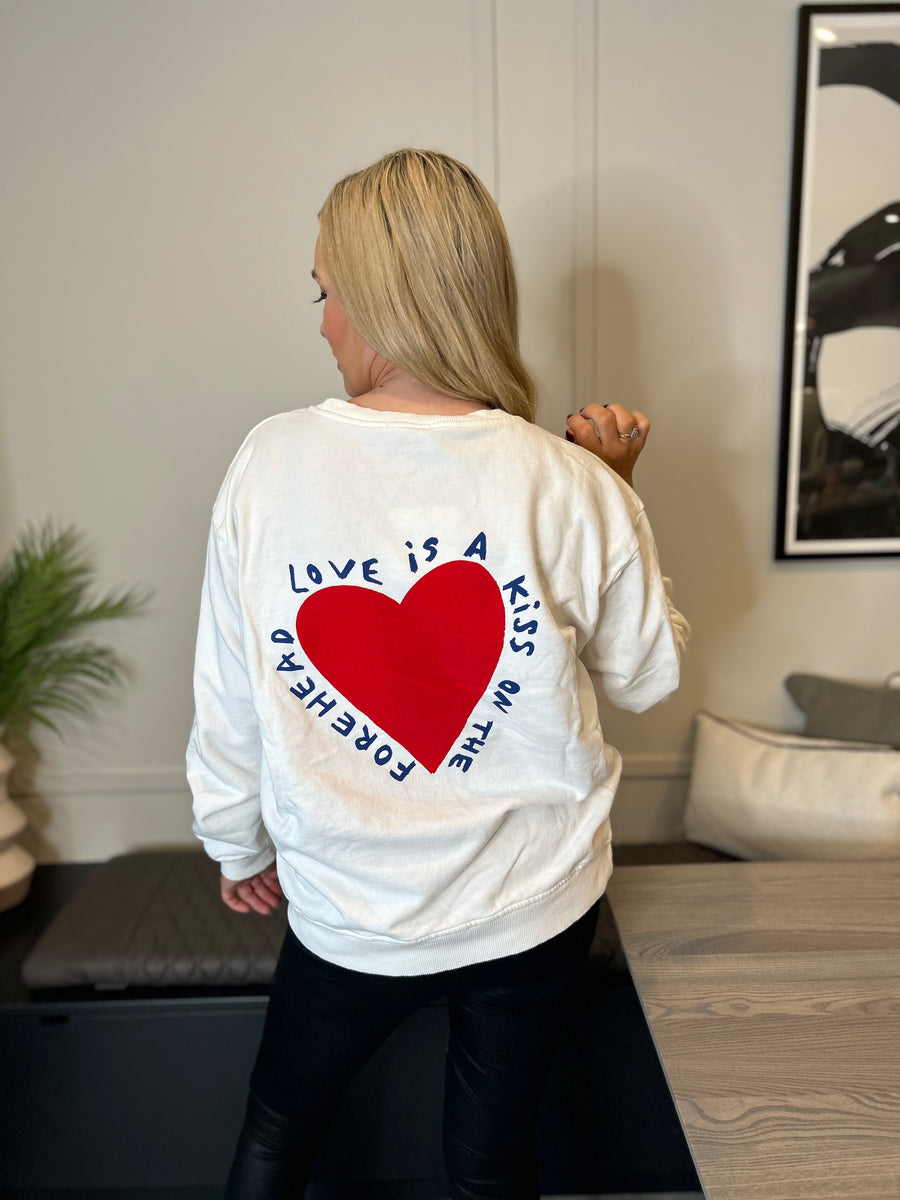 LOVE IS A KISS SWEATER