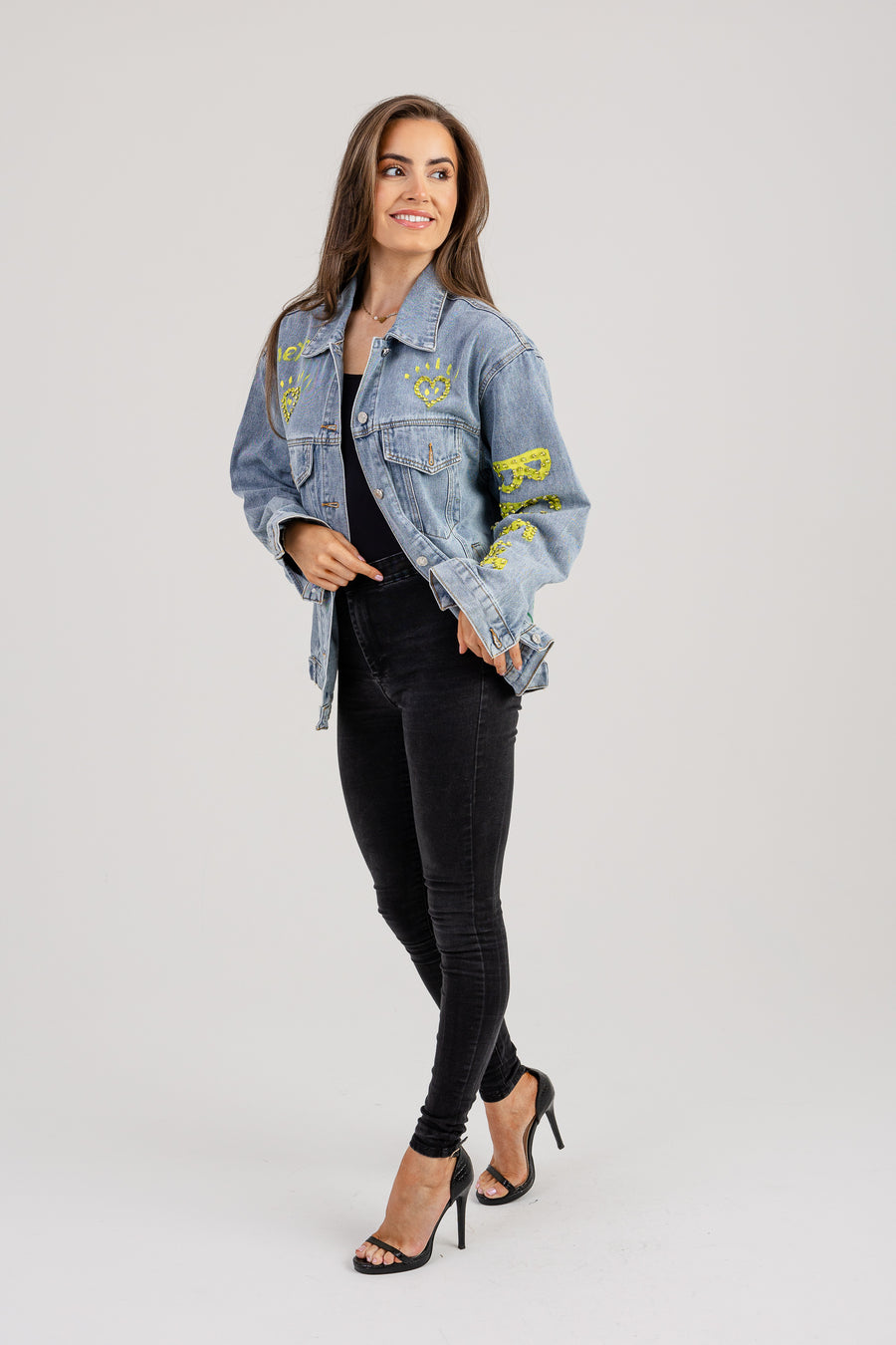 Paige embellished denim jacket