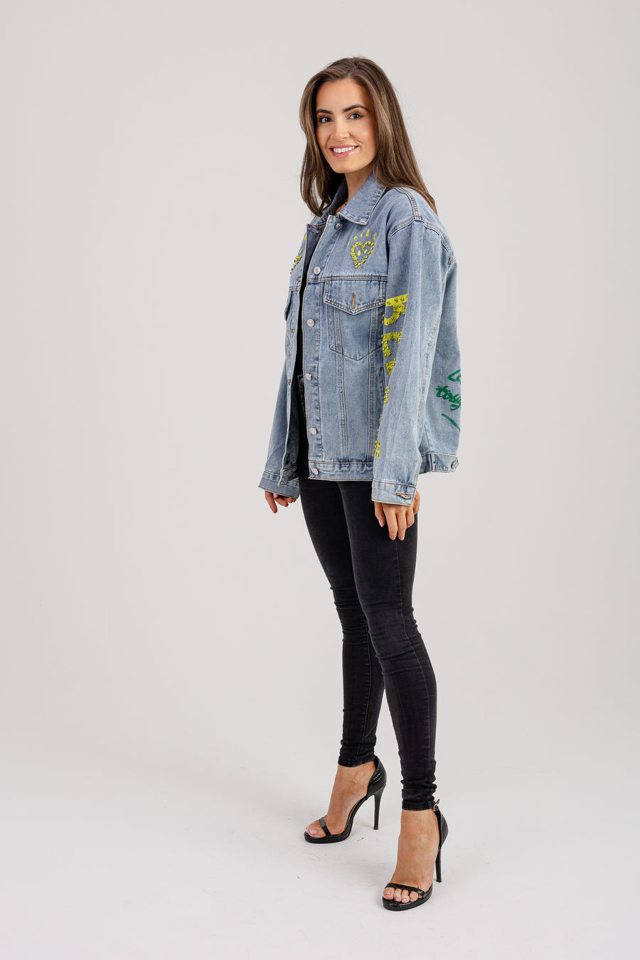 Paige embellished denim jacket