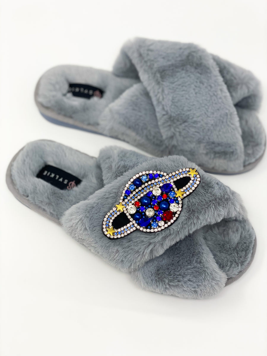 Neptune Cross Slipper Grey