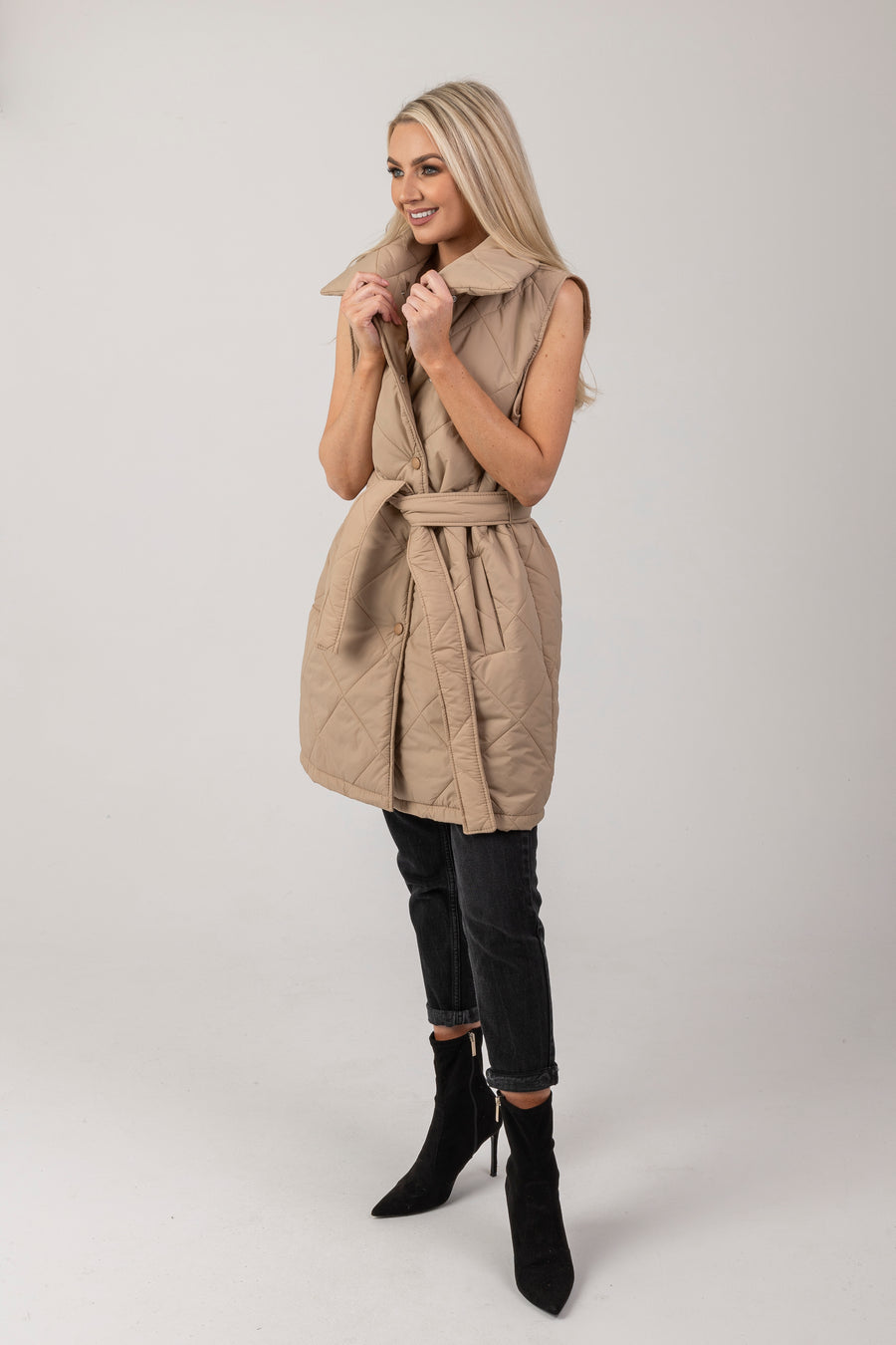 Nadia padded gilet coat