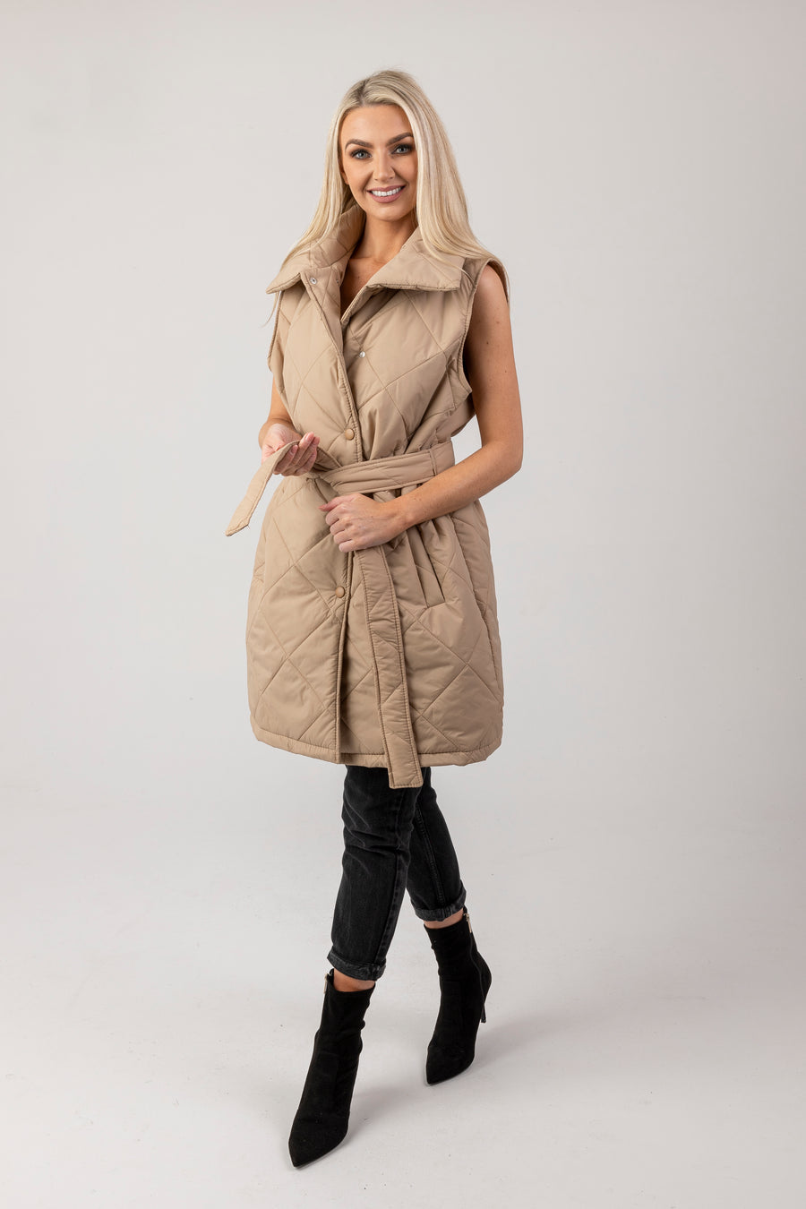 Nadia padded gilet coat