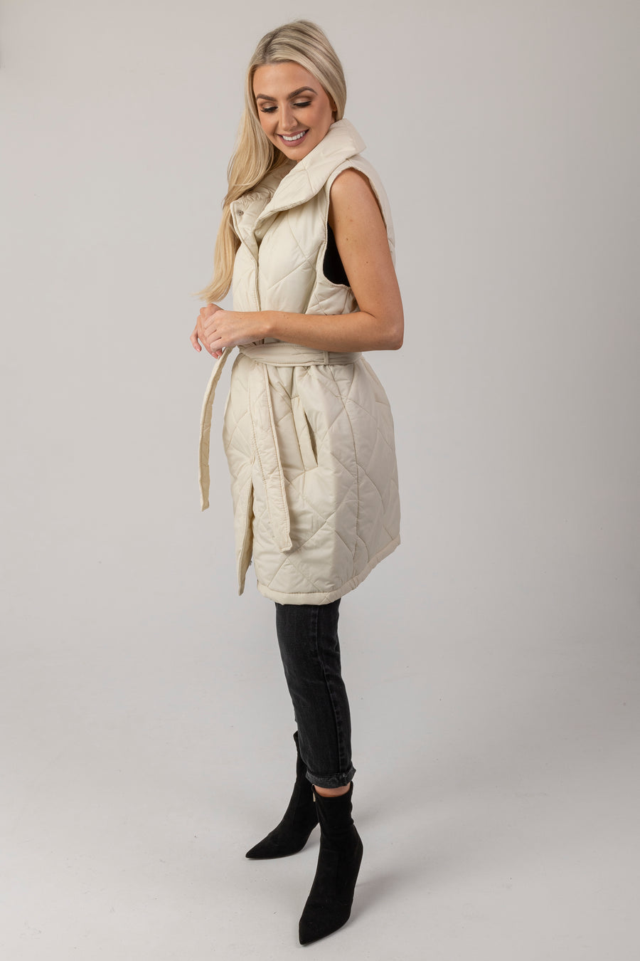 Nadia padded gilet coat