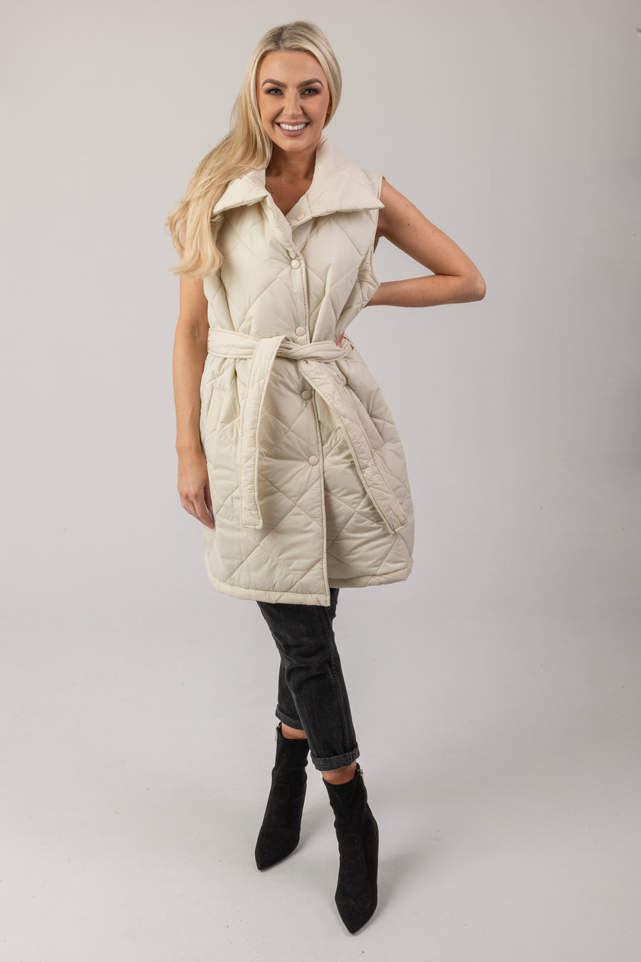 Nadia padded gilet coat