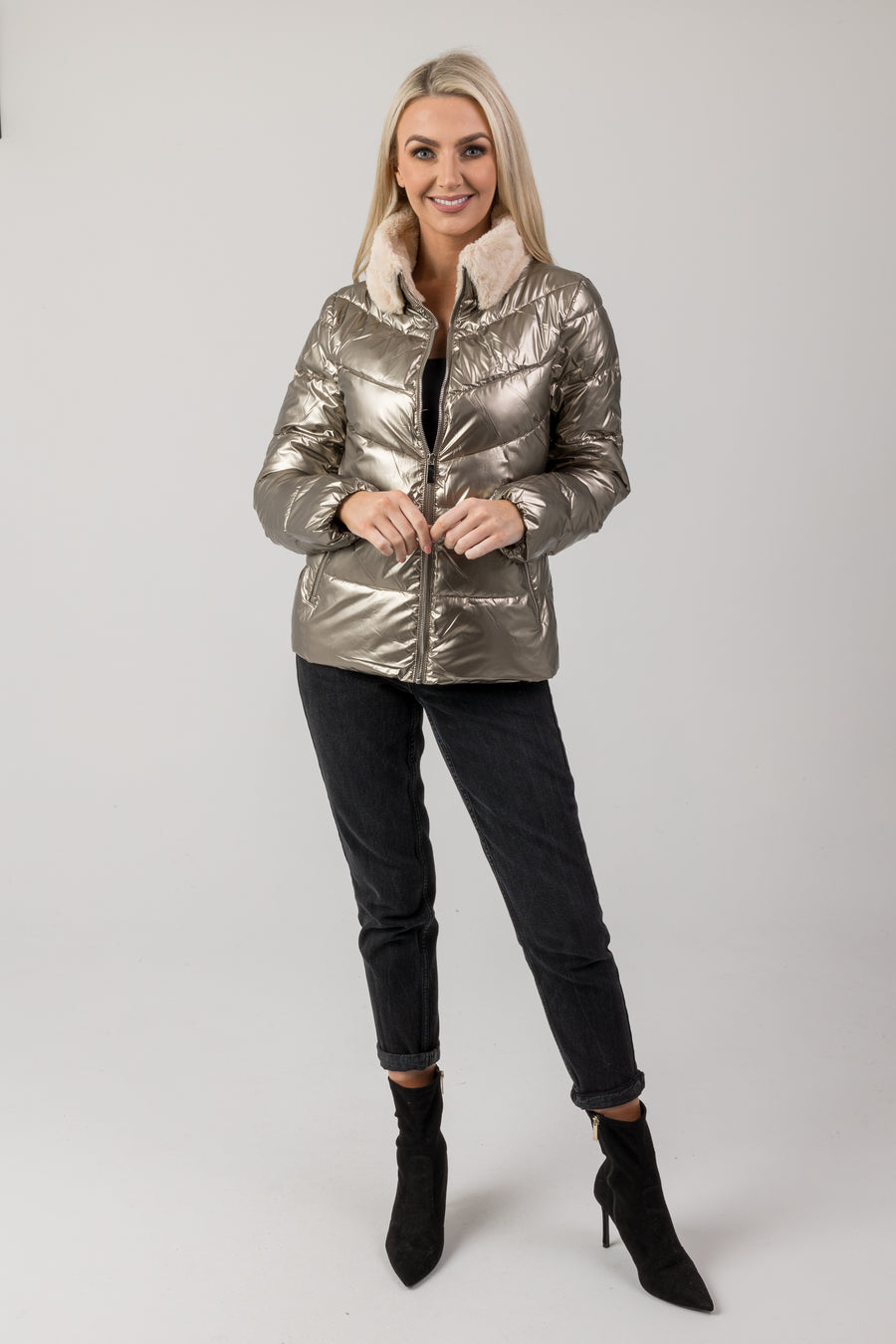 Jade padded coat