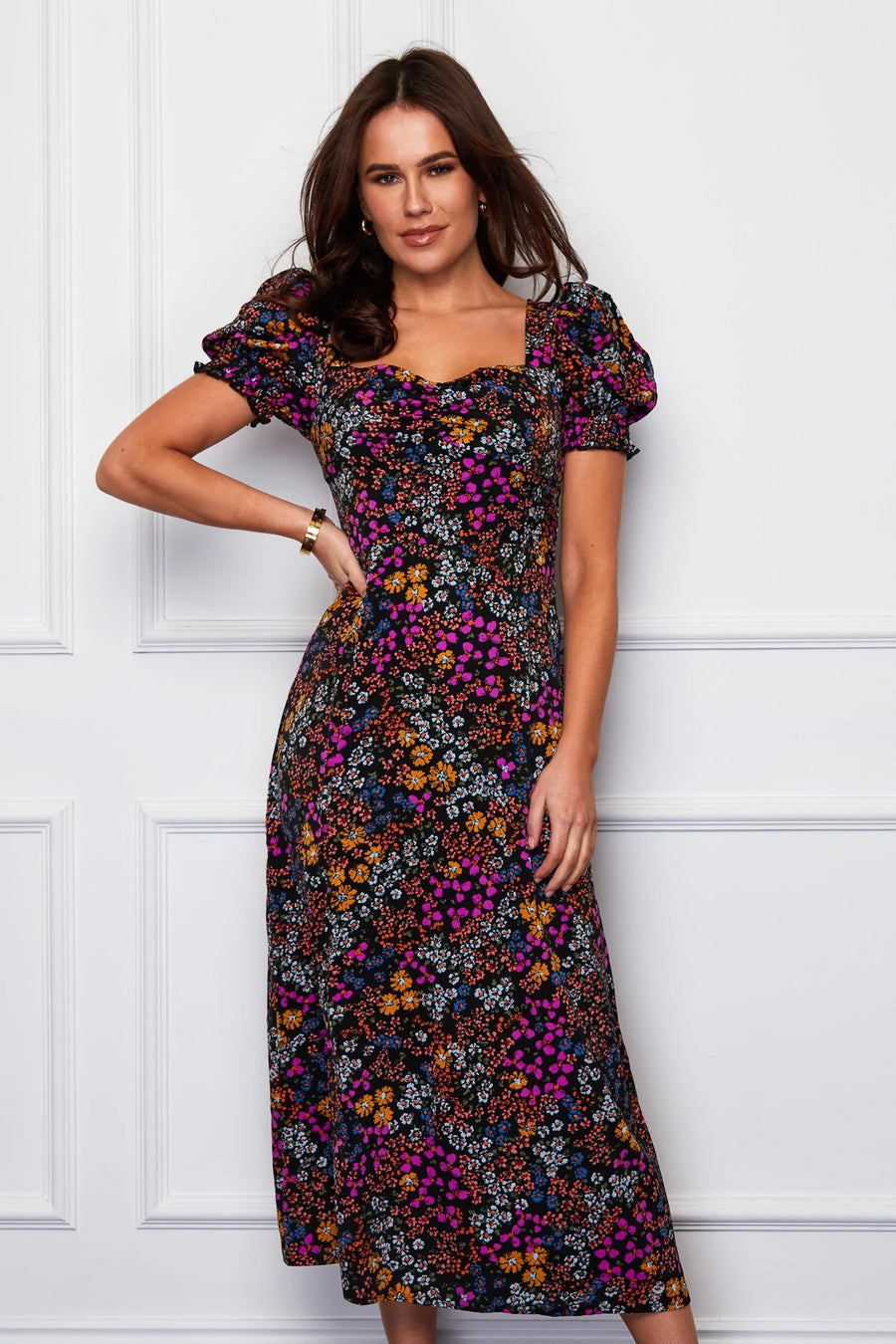 Sweetheart Floral Dress