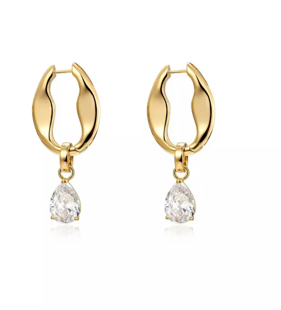 Stephanie Crystal Drop Earrings